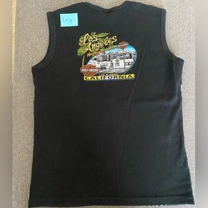 Harley Davidson Large Black tank top Los Angeles Ca